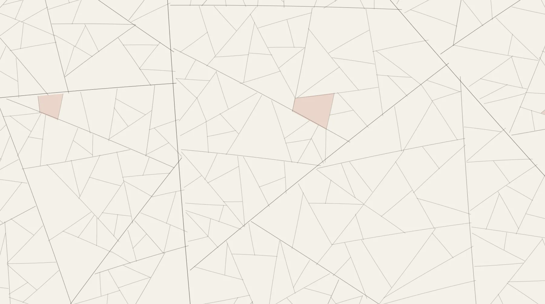Generated ink illustration: a holding subdividing into field parcels, drawn in fine line on cream, with a run of adjacent parcels filled in red where consent has been given. A placeholder standing in for commissioned artwork.
