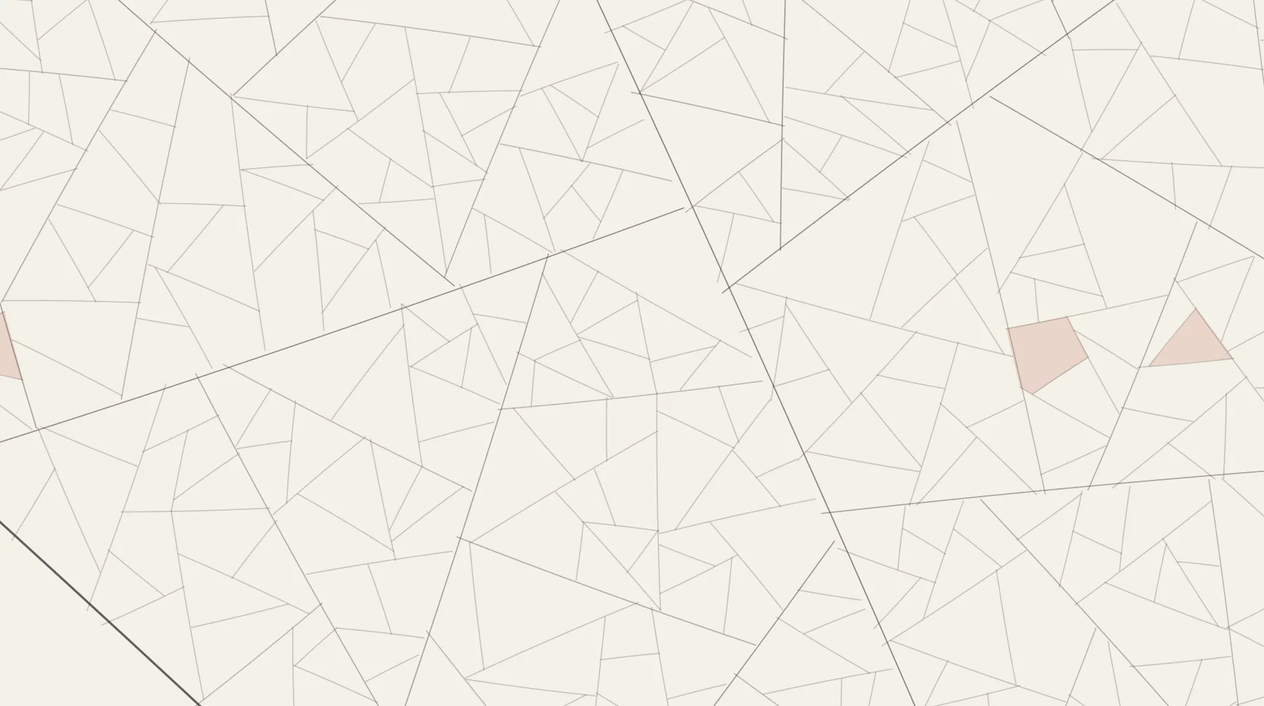 Generated ink illustration: a holding subdividing into field parcels, drawn in fine line on cream, with a run of adjacent parcels filled in red where consent has been given. A placeholder standing in for commissioned artwork.