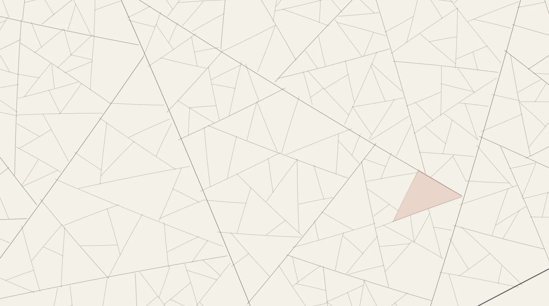 Generated ink illustration: a holding subdividing into field parcels, drawn in fine line on cream, with a run of adjacent parcels filled in red where consent has been given. A placeholder standing in for commissioned artwork.